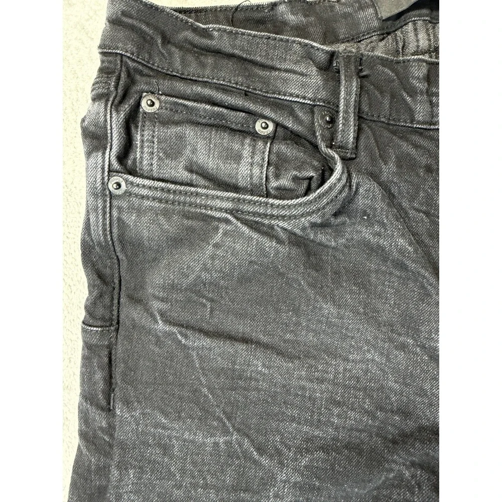 Purple Brand P001 Black Wash Slim Fit Jeans Low Rise Men's Size 33 Fits (32x33)